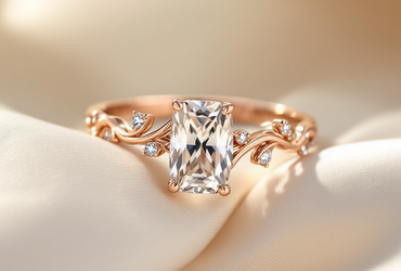 Rose Gold Diamond Engagement Ring