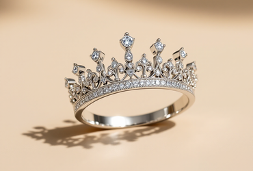 White Gold and Diamond Tiara Ring