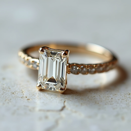Rose Gold Delicate Engagement Ring