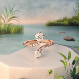 Magic Wand Diamond Ring