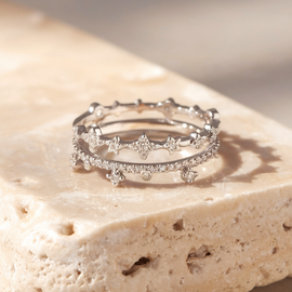 Petite Starry Diamond Ring