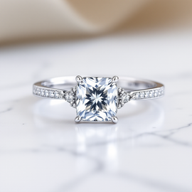 Cushion Cut Diamond Engagement Ring