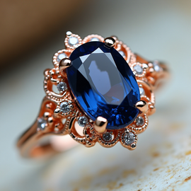 Blue Sapphire Royal Ring
