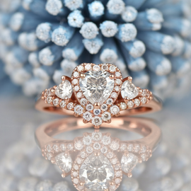 Heart Shape Engagement Ring