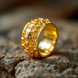 Honeycomb ring