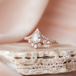 Pear Shape Diamond Engagement Ring