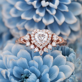 Heart Shape Engagement Ring