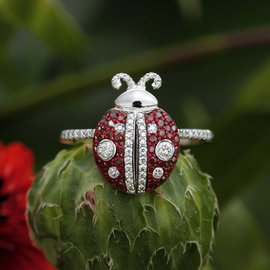 Lady Bug Ring