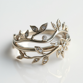 Wavy Leaf Ring