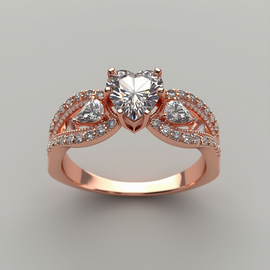 Heart Engagement Ring