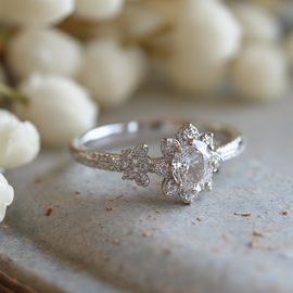 Delicate Botanical Ring