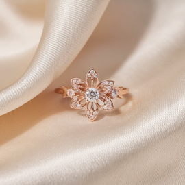 Blooming Floral Engagement Ring