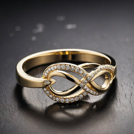 Double Infinity Symbol Ring