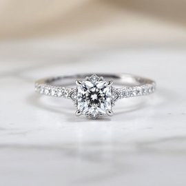 Princess Tiara Engagement Ring