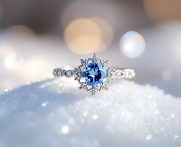 Winter Gemstone Engagement Ring