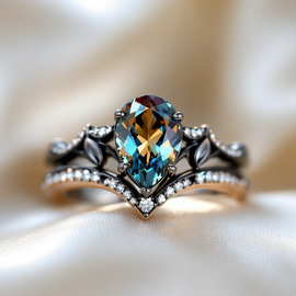 Mystic Fire Topaz & CZ Ring