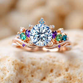 Regal Crown Diamond Ring