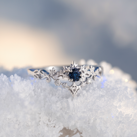 Dainty Winter Gemstone Ring