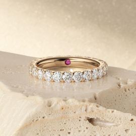 Secret Pink Pave Diamond Ring