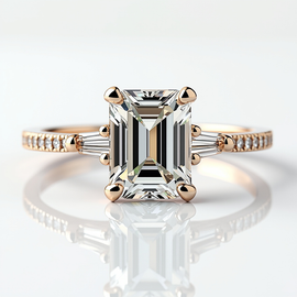 Rose Gold Delicate Engagement Ring