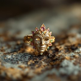 Venetian Mask Ring
