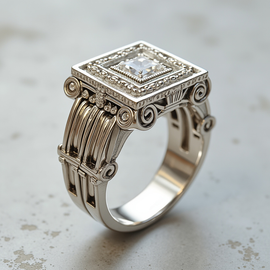 Greek Column Ring